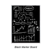 VALUE LINE 12x12 BLACK WET ERASE BOARD 