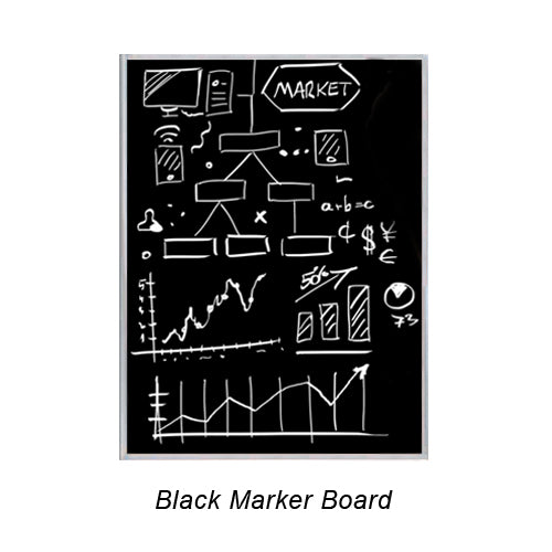 VALUE LINE 12x12 BLACK WET ERASE BOARD 