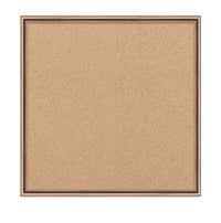 Access Cork Board™ 24"x24" Open Face Shadow Box Style Designer 43 Metal Framed Recessed Cork Bulletin Board