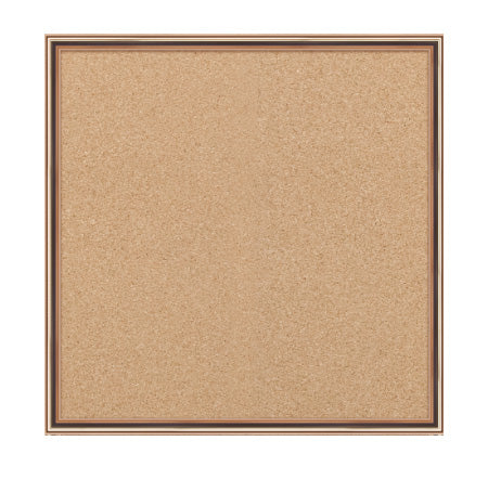 Access Cork Board™ 12"x12" Open Face Shadow Box Style Designer 43 Metal Framed Recessed Cork Bulletin Board