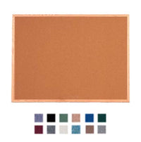 Product Name: Value Line 12x60 Wood Framed Cork Bulletin Board | Open Face with Hardwood Trim