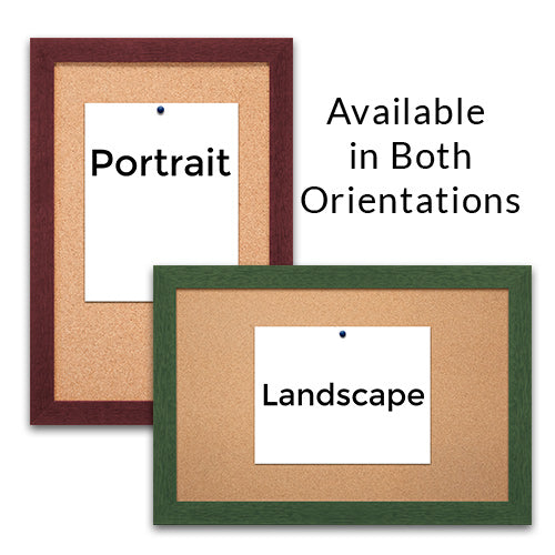 Classic #361 Wood Framed Bulletin Boards 11 x 14 Can be Ordered in Portrait or Landscape Orientation