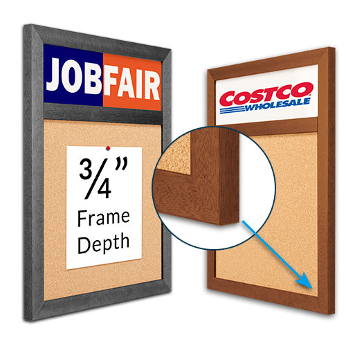 24x30 Wood Frame Profile #361 Has an Overall Frame Depth of 3/4"