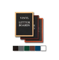 Vinyl Covered Wood Framed Letter Boards with Changeable Letters