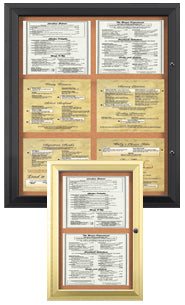 Weather Proof Menu Displays | Weather Resistant MenuCases