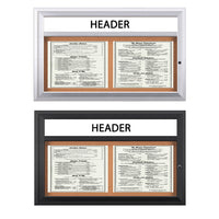 MENU CASE SHOWN: 11 x 14 MENUS (2) ACROSS | AVAILABLE IN SILVER, BLACK, DARK BRONZE & GOLD