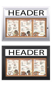 Indoor Menu Displays | Indoor Menu Cases