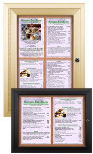 Weatherproof Menu Displays | Weather Resistant Menu Cases for 11x17 Menu Sizes