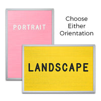 CHOOSE PORTRAIT OR LANDSCAPE LETTERBOARD ORIENTATION