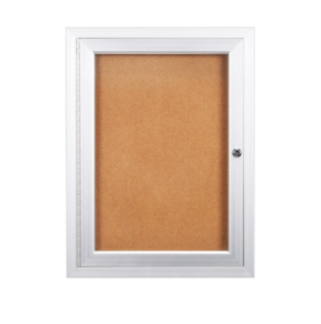 Indoor Enclosed Bulletin Boards with Light | Single Door Display Case