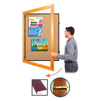 Extra Large Wide Wood Enclosed Bulletin Cork Board SwingFrames 15+ Sizes