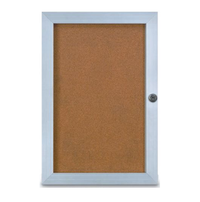 Super Slim Elevator Enclosed Cork Boards 1.25 Inch Deep | Locking Display Cases in 7 Sizes