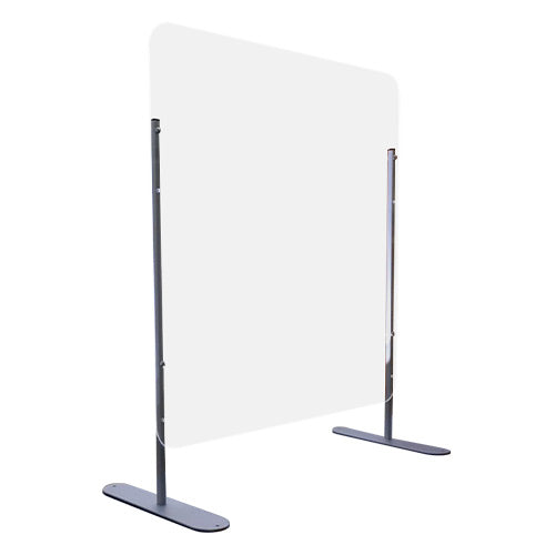 24" x 24" Plexiglass Sneeze Guard for Desks and Countertops