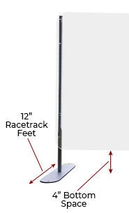 24" x 24" Plexiglass Sneeze Guard for Desks and Countertops