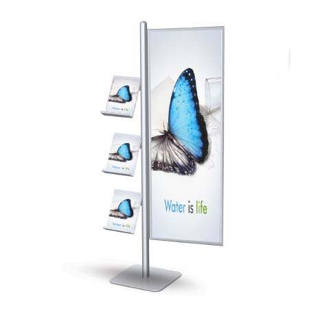 POSTO-STAND™ Quick Change Slide-in Sign Holder 22x56 (SINGLE FRAME OFFSET)