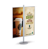 POSTO-STAND™ Quick Change Slide-in Sign Holder 22x56 (DOUBLE FRAME)