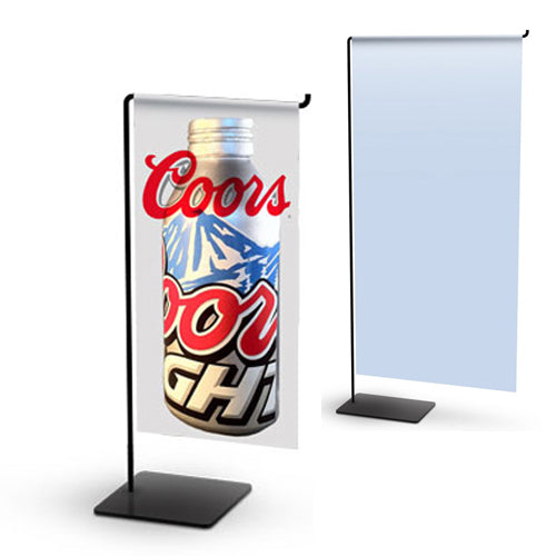 Wire CounterTop BannerStand Display Holds Poster Insert 9" x 19" Thick 