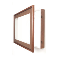 SwingFrame Designer Wood Framed Shadow Box + Interior Lighting | 1" Deep Shadowboxes