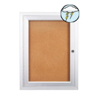 13x19 Outdoor Enclosed Bulletin Boards with Light (Single Door)