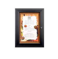 Indoor Enclosed Menu Cases (Single Door) - Restaurant Menu Display