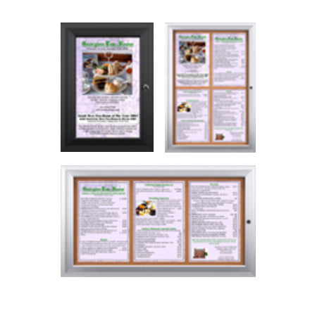 Indoor Enclosed Menu Cases (11" x 17" Portrait Menus)