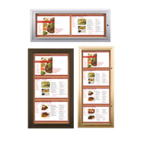 Indoor Enclosed Menu Cases (11" x 17" Landscape Menus)