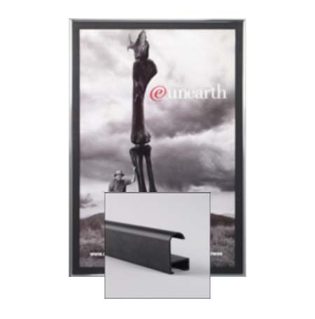 11x17 Poster Frame | SwingFrame Classic Metal Poster Display with Swing Open, Changeable Design