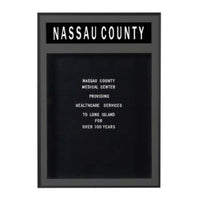 Designer Metal Framed Letter Board SwingFrames with Header & Lights