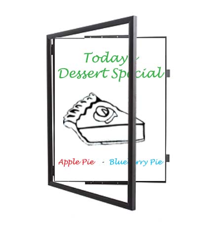 Wide-Face Dry Erase Marker Board SwingFrames (White Board)