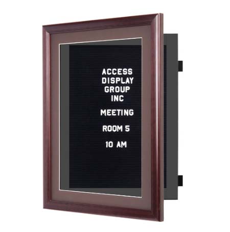 Designer Enclosed Wood Framed Letter Board SwingFrames